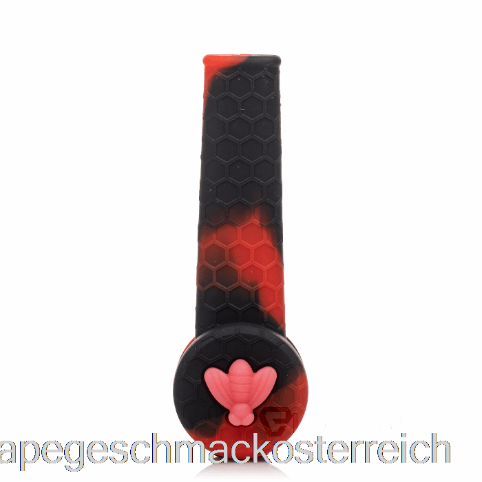 Stratus Trio Silikonpfeife Crimson (schwarz/rot) Vape Geschmack